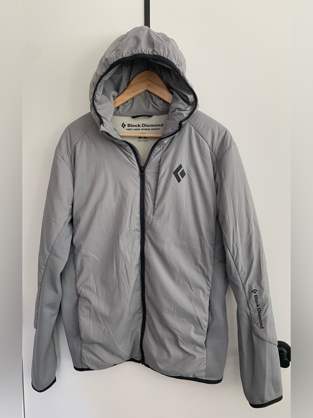 Black Diamond First Light Hybrid Hoody Light Gray Jacket mid Layer